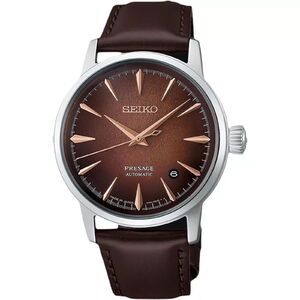 Seiko Presage Cocktail Time Whisky Mist automata f&eacute;rfi anal&oacute;g kar&oacute;ra HCB003J1