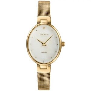Obaku V312 Oval női anal&oacute;g kar&oacute;ra V312LXGWMG